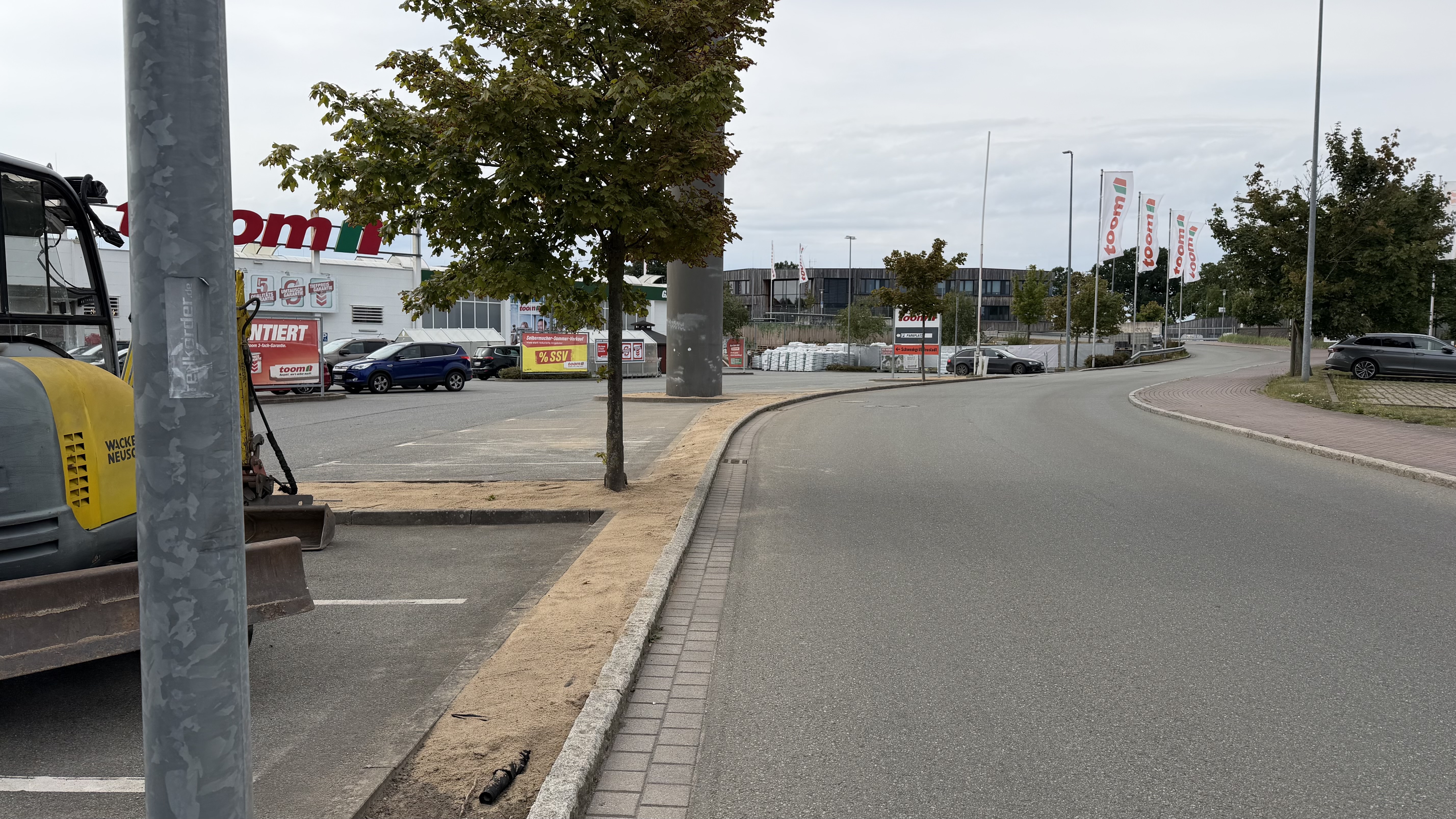 Nachher: Grünstreifen erneuert